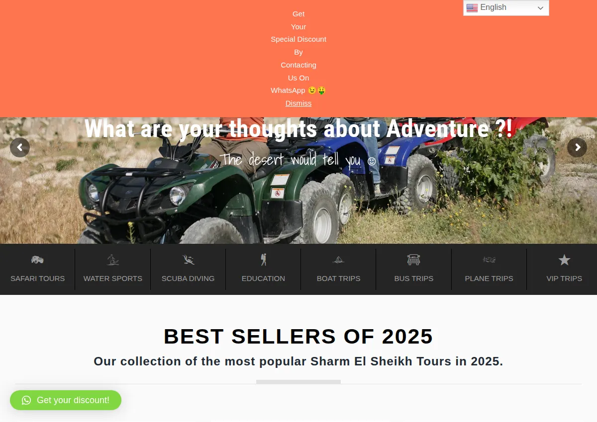 Store homepage
