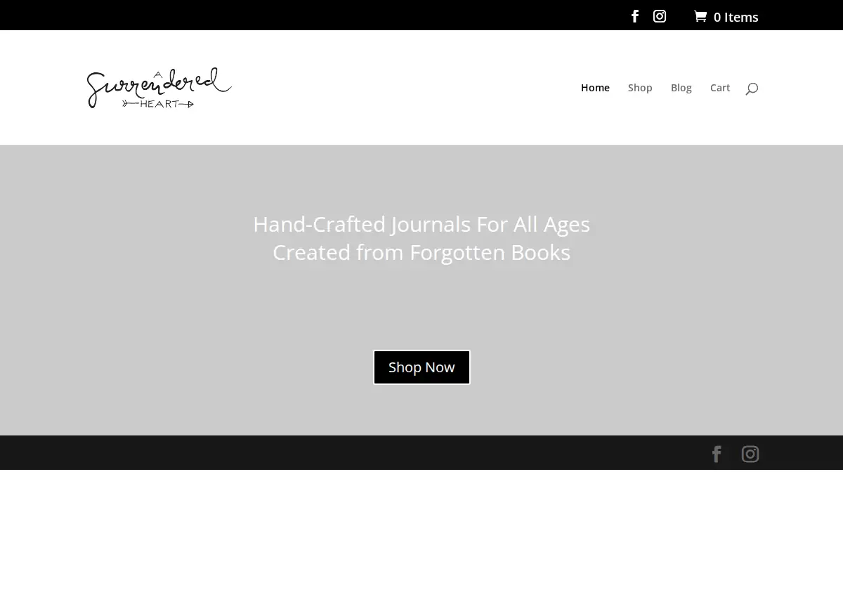 Store homepage