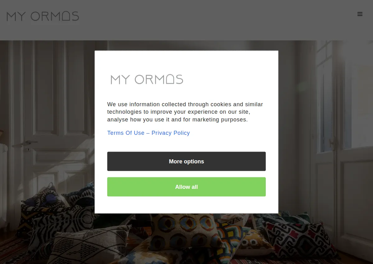 Store homepage