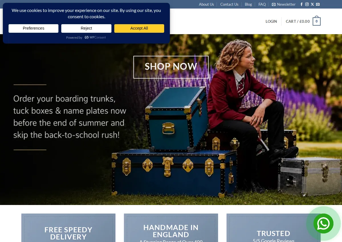 Store homepage