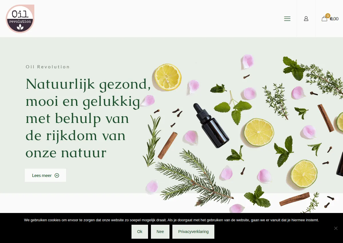 Store homepage