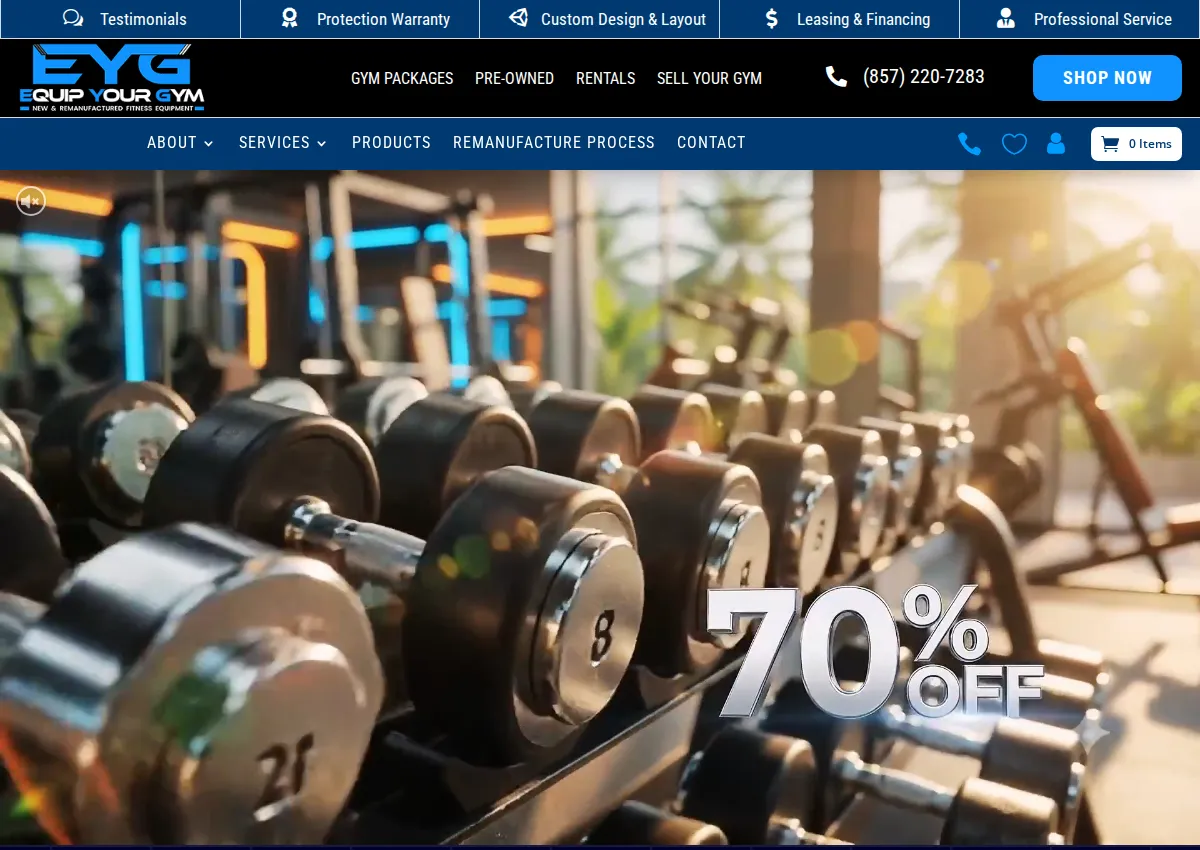 Store homepage
