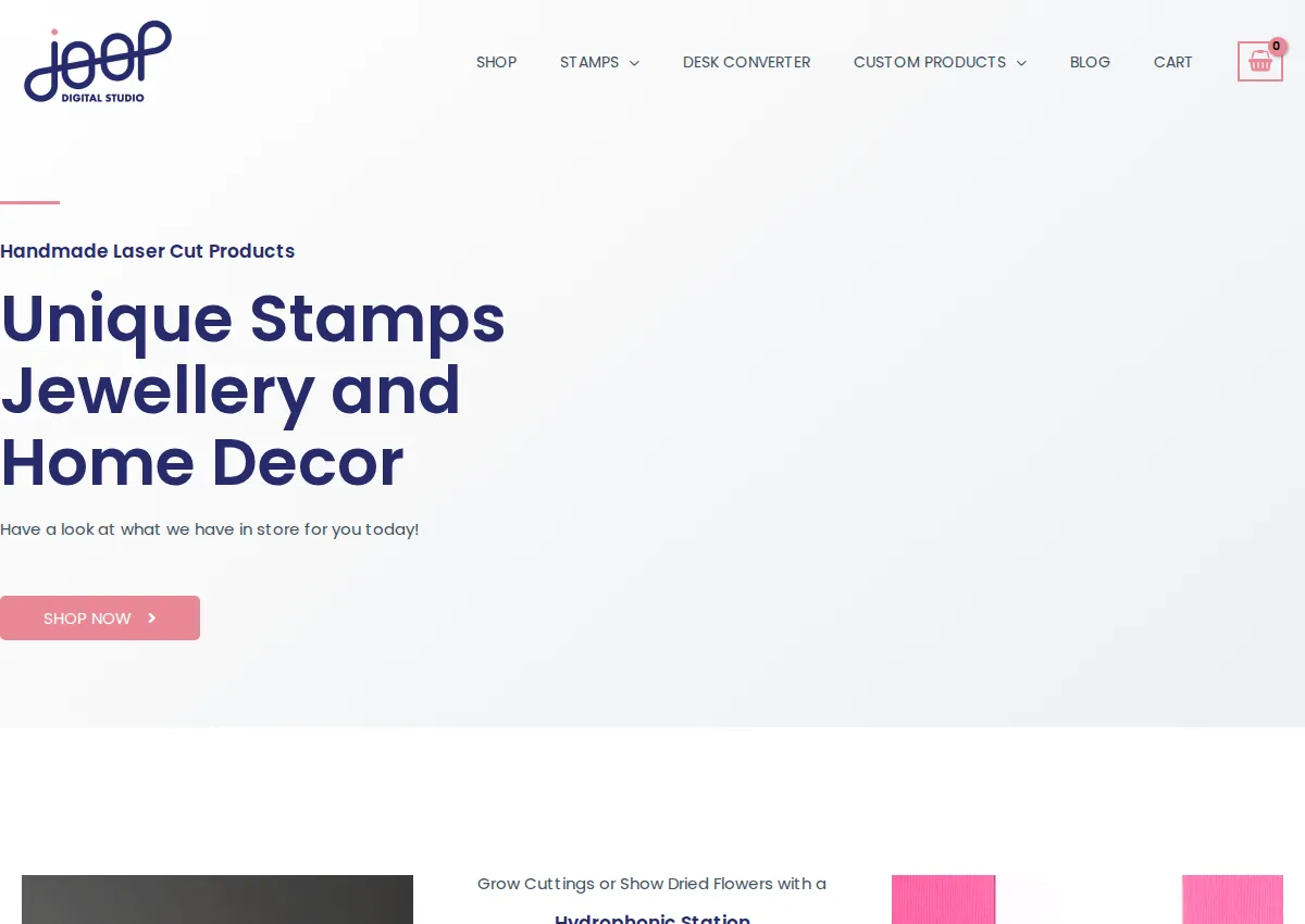 Store homepage
