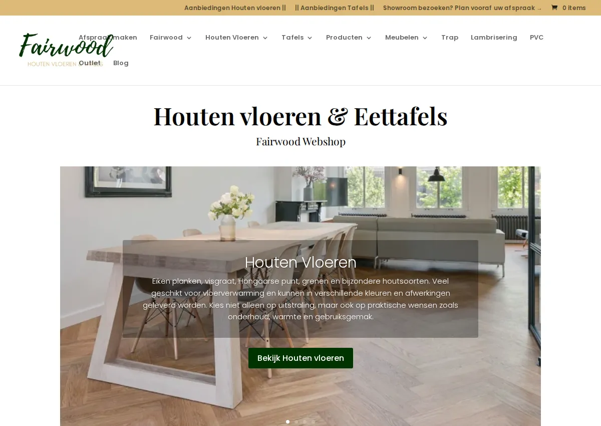 Store homepage