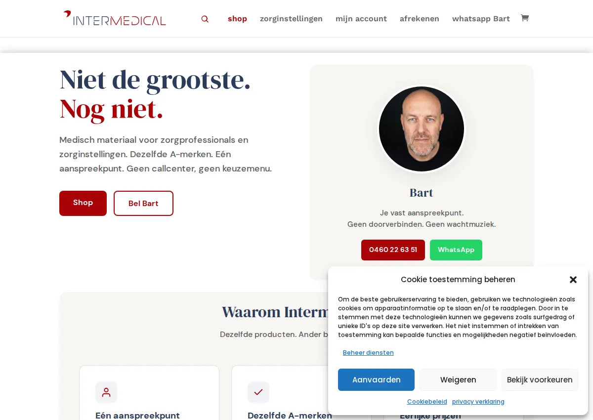 Store homepage