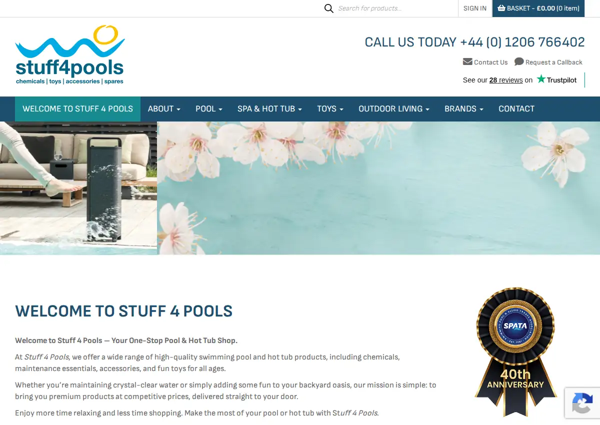 Store homepage