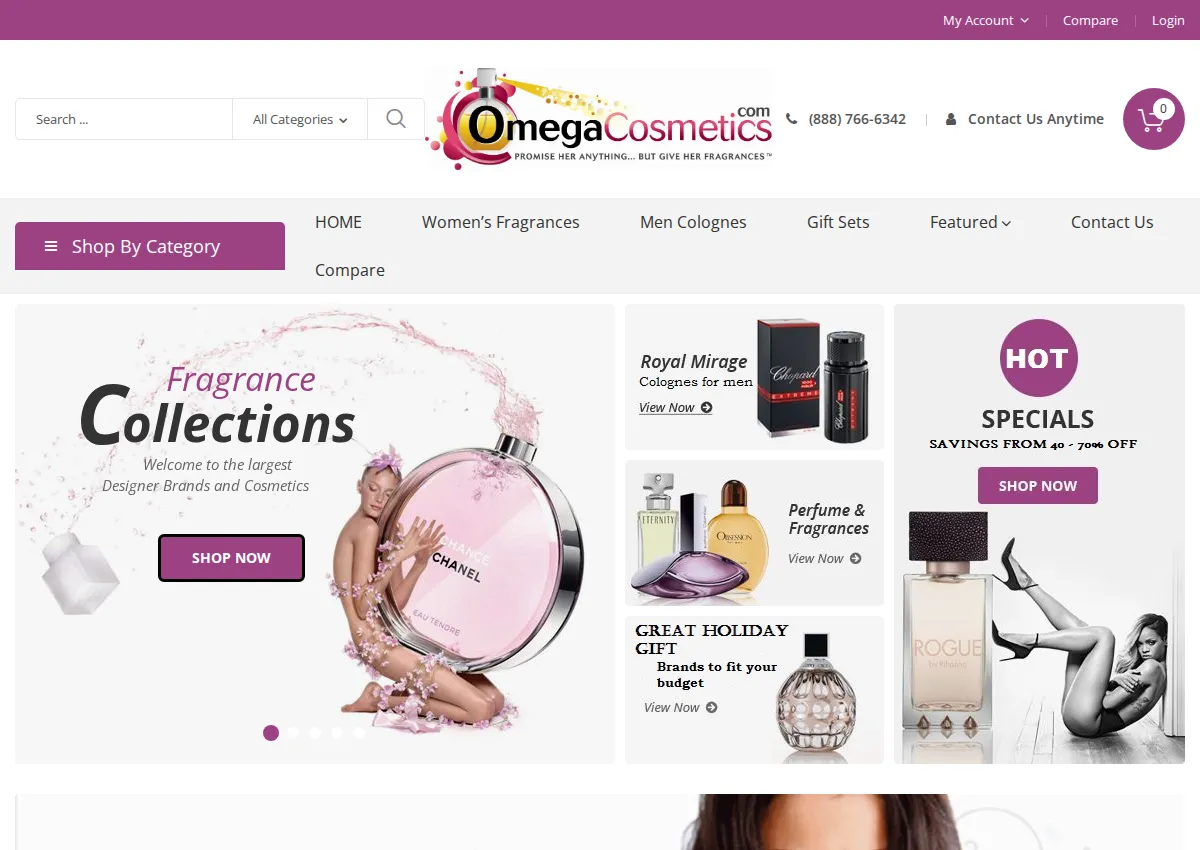 Store homepage