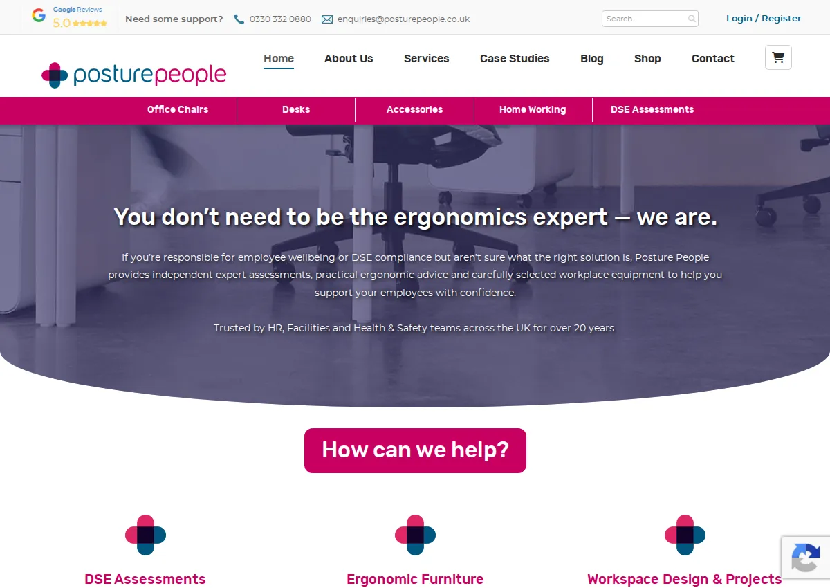 Store homepage