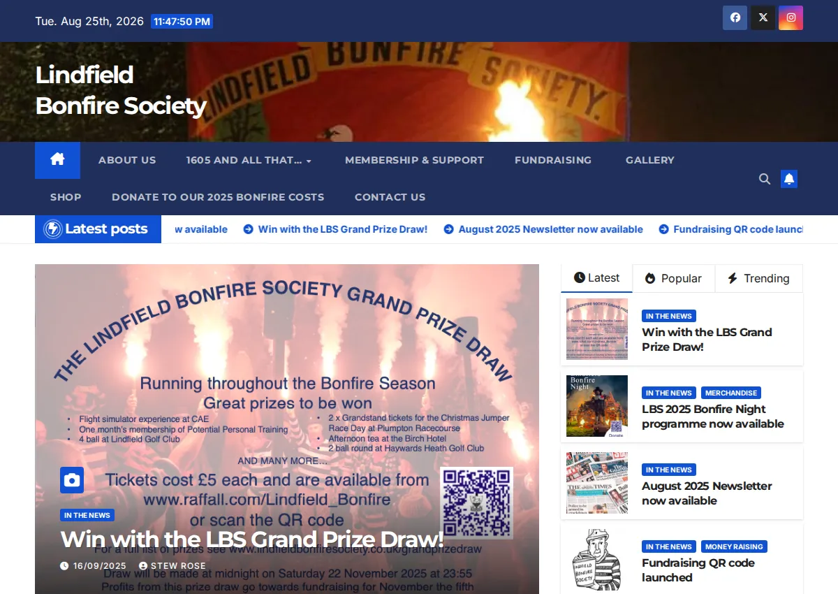 Store homepage