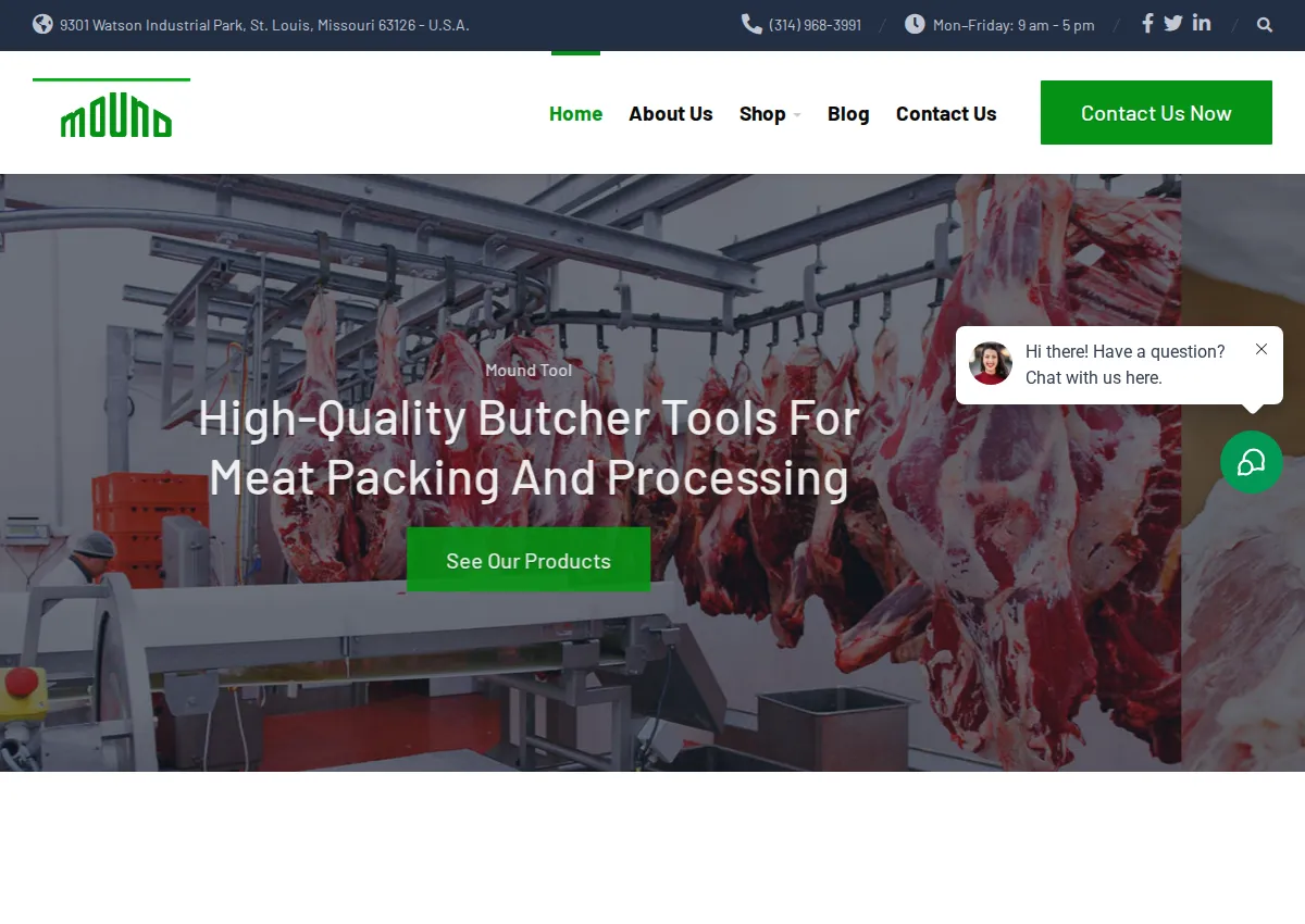 Store homepage