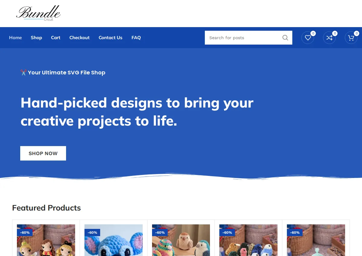 Store homepage