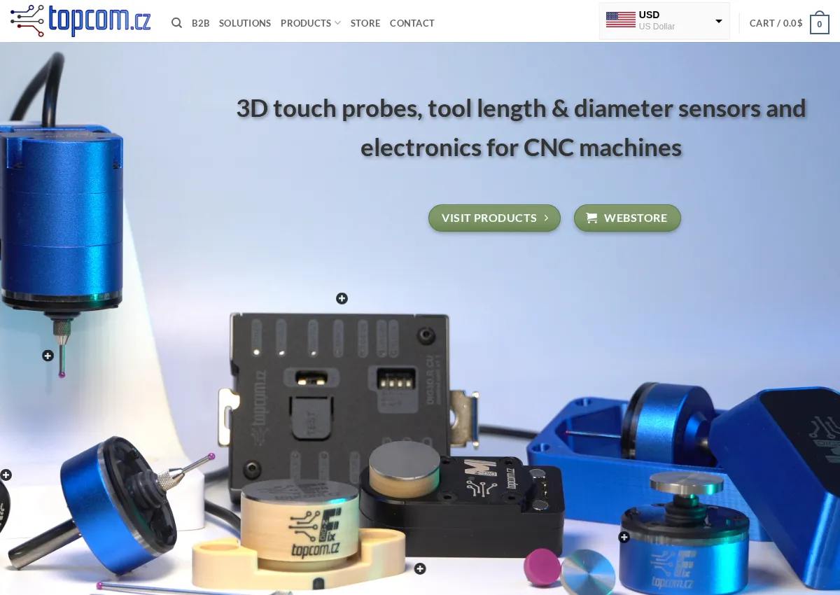 Store homepage