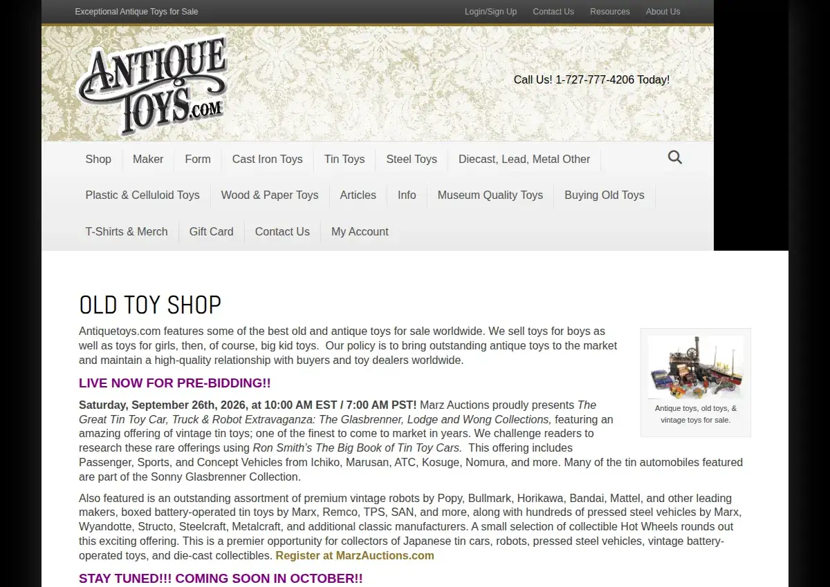 Store homepage