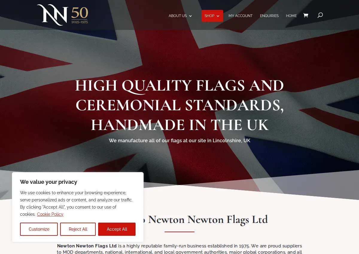 Store homepage