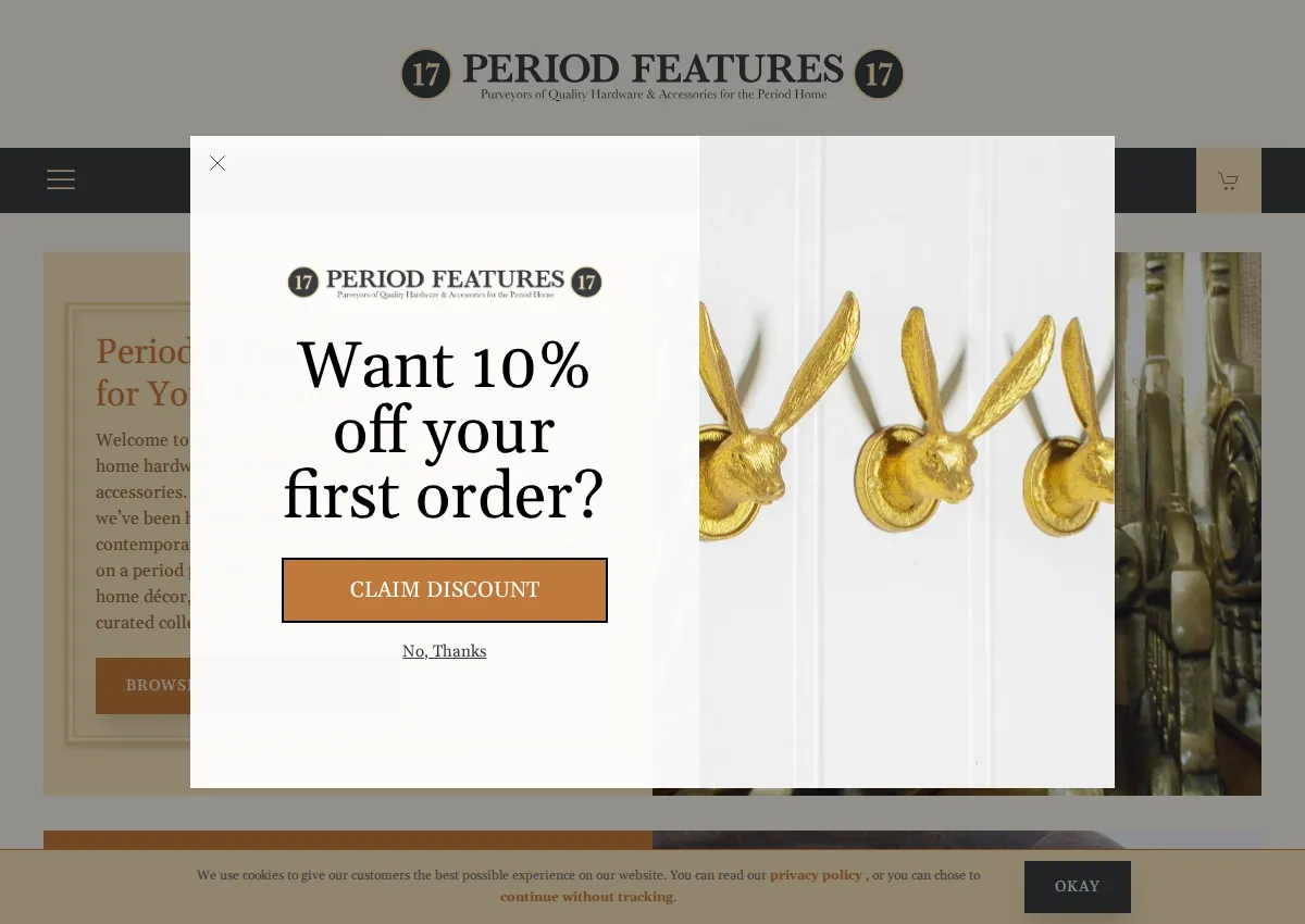 Store homepage