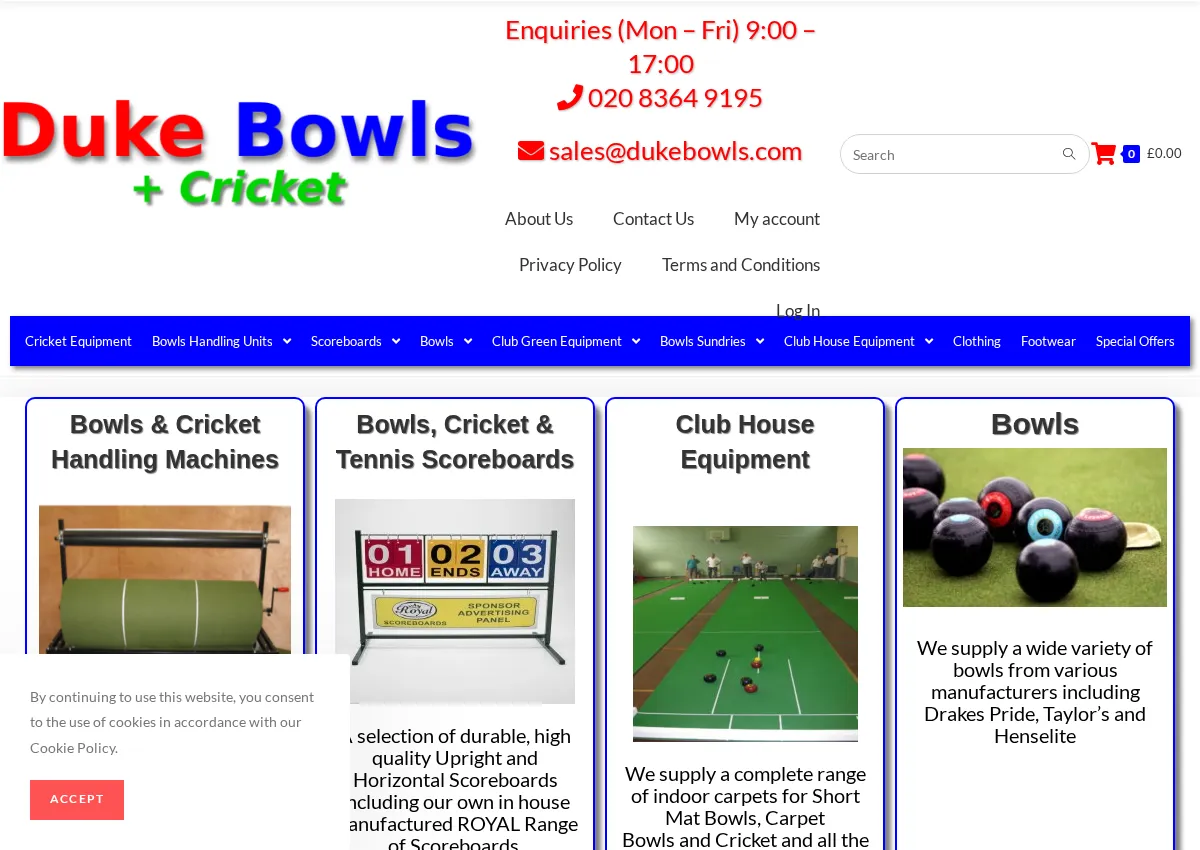 Store homepage