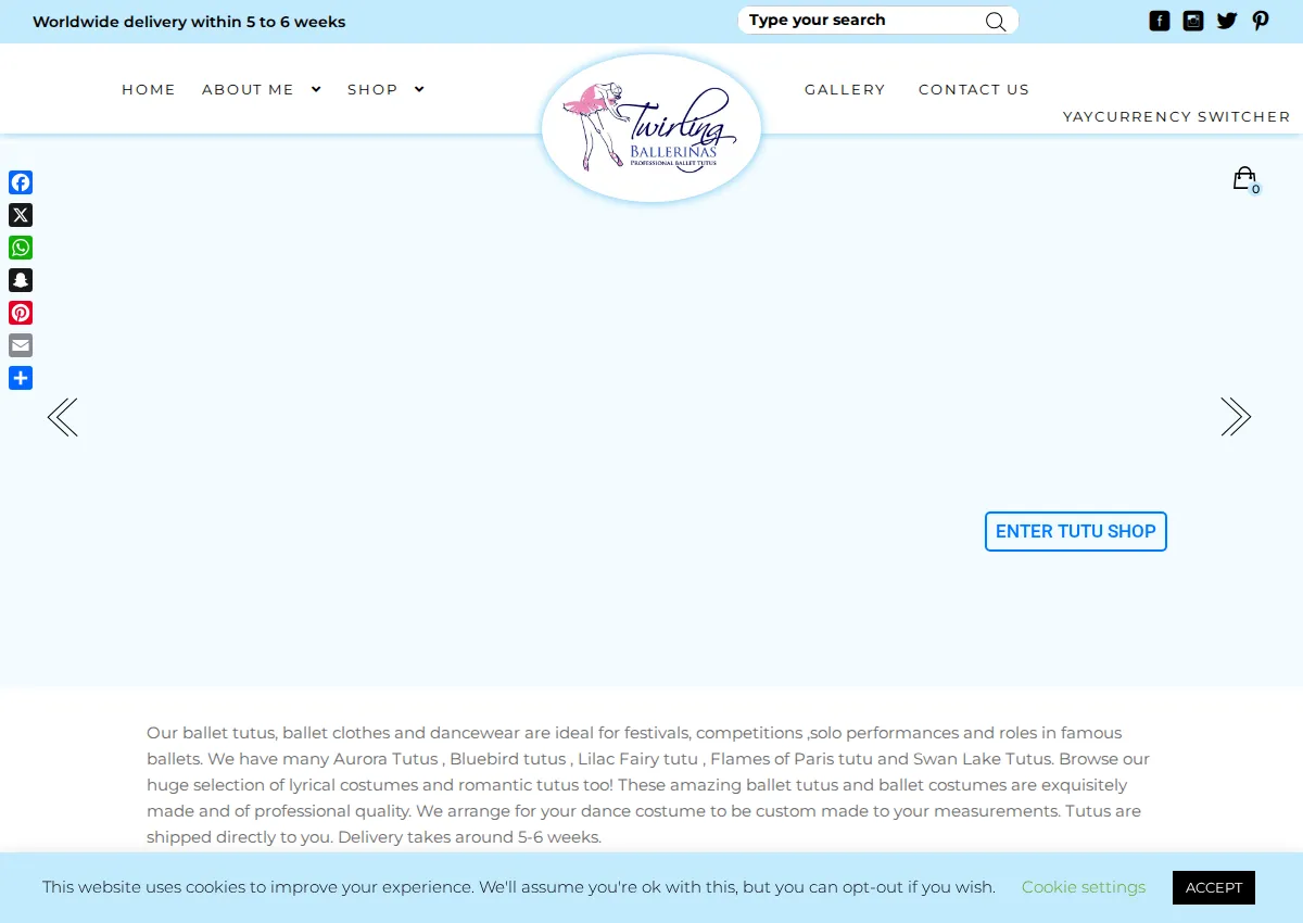 Store homepage