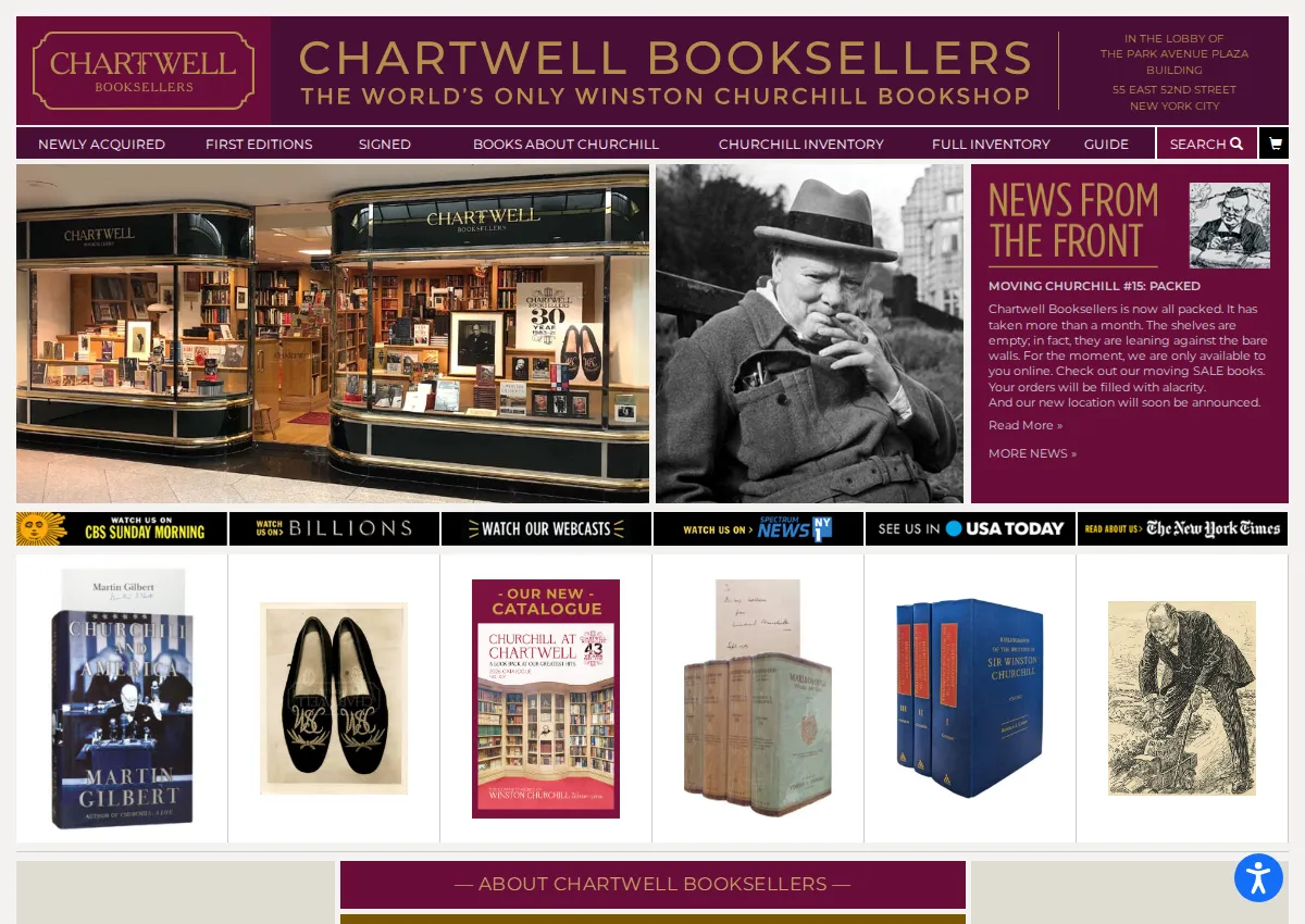 Store homepage