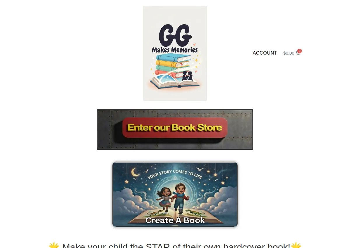 Store homepage