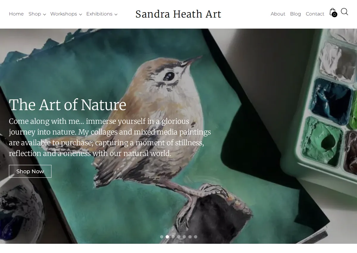 Store homepage