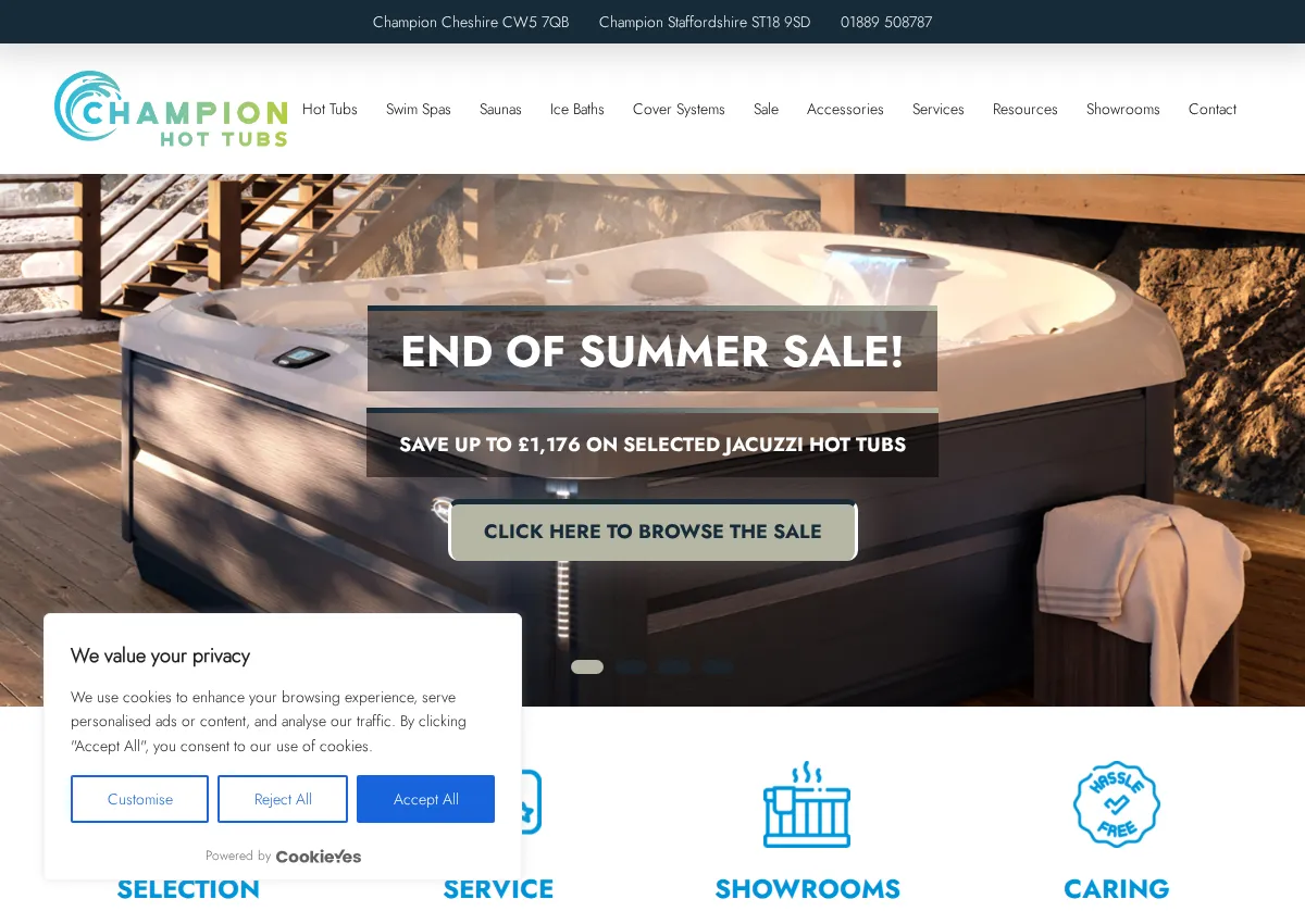 Store homepage