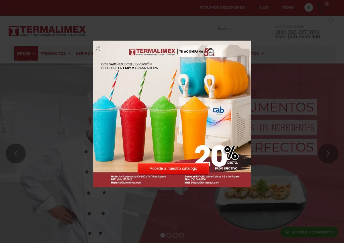Store homepage