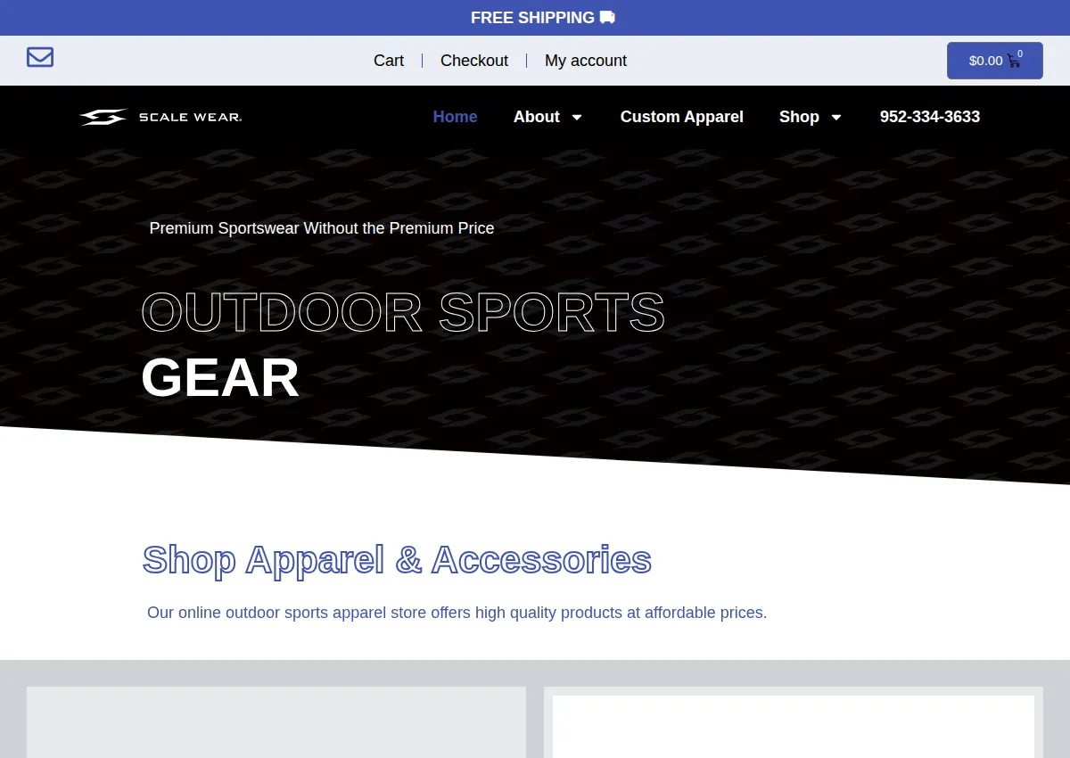 Store homepage