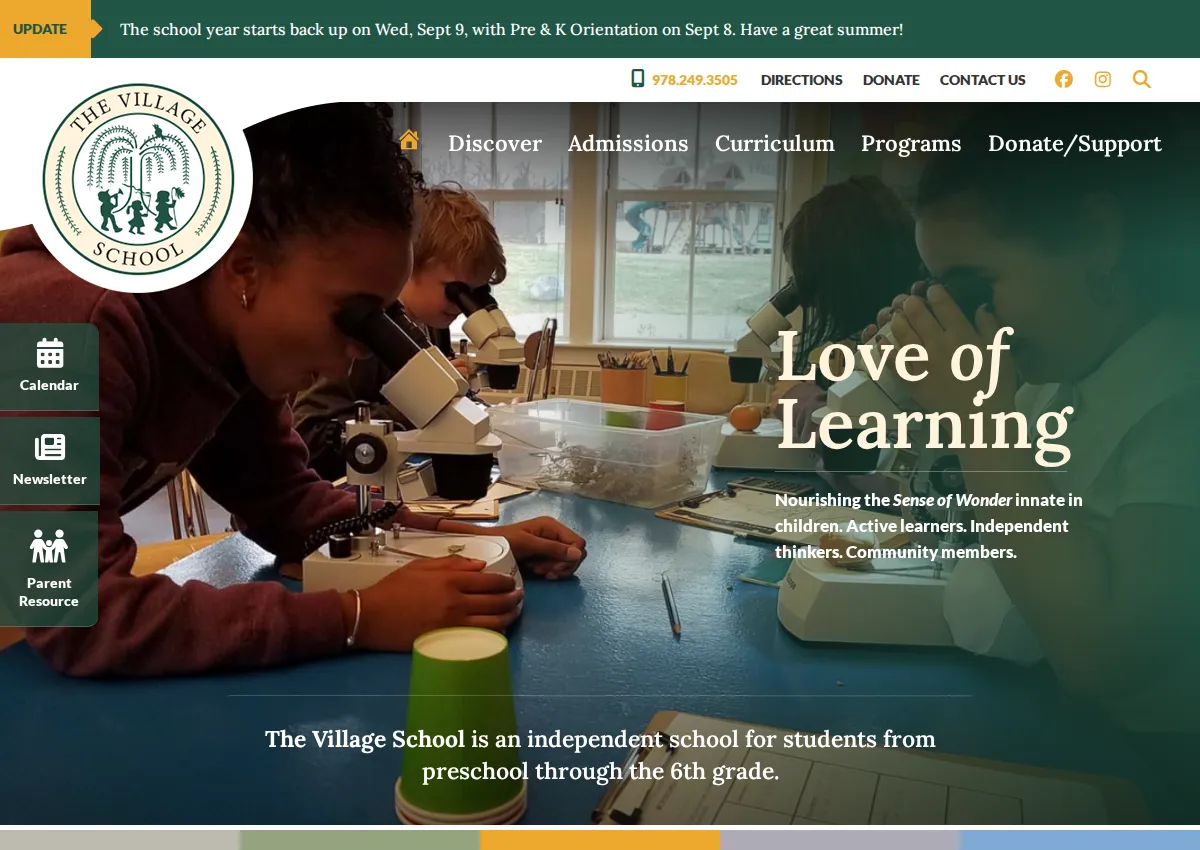 Store homepage