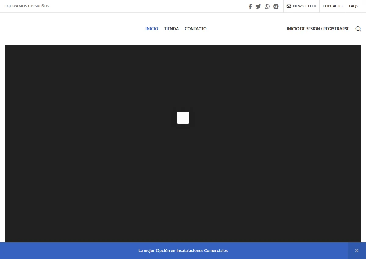 Store homepage