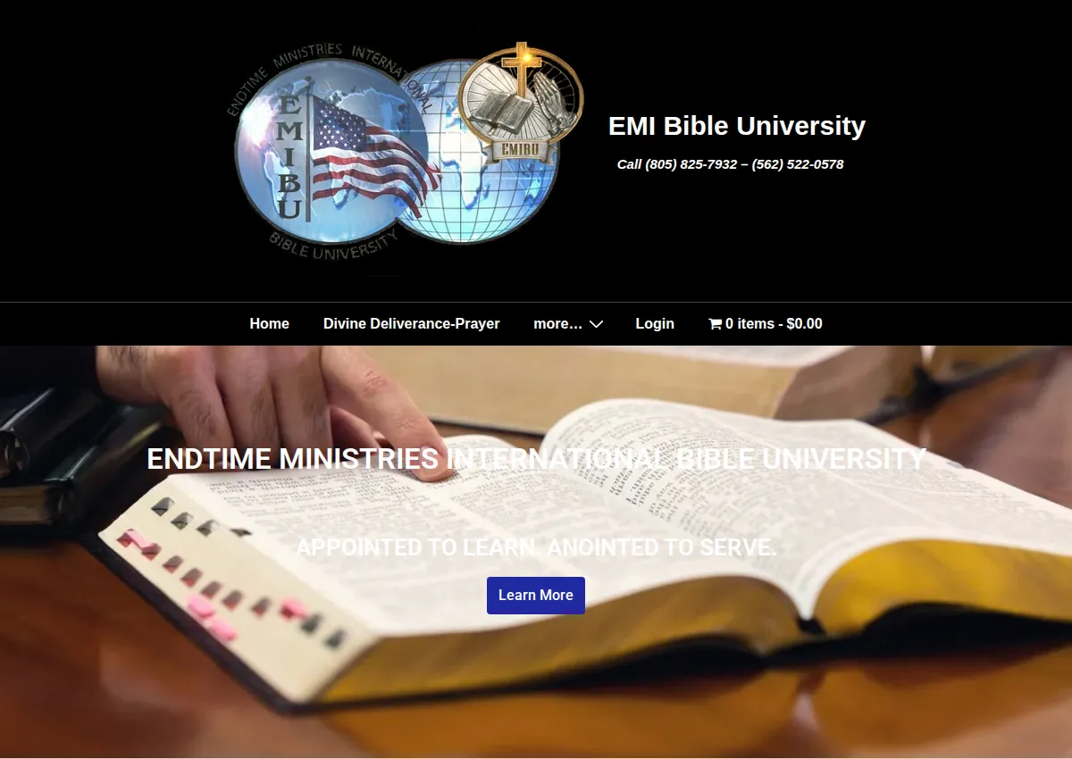 Store homepage