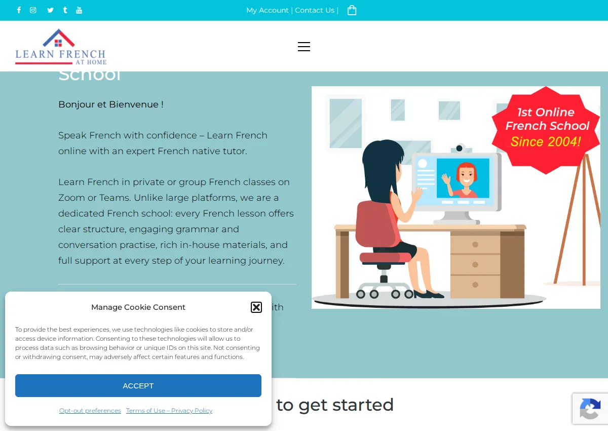 Store homepage