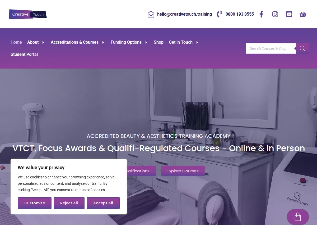 Store homepage
