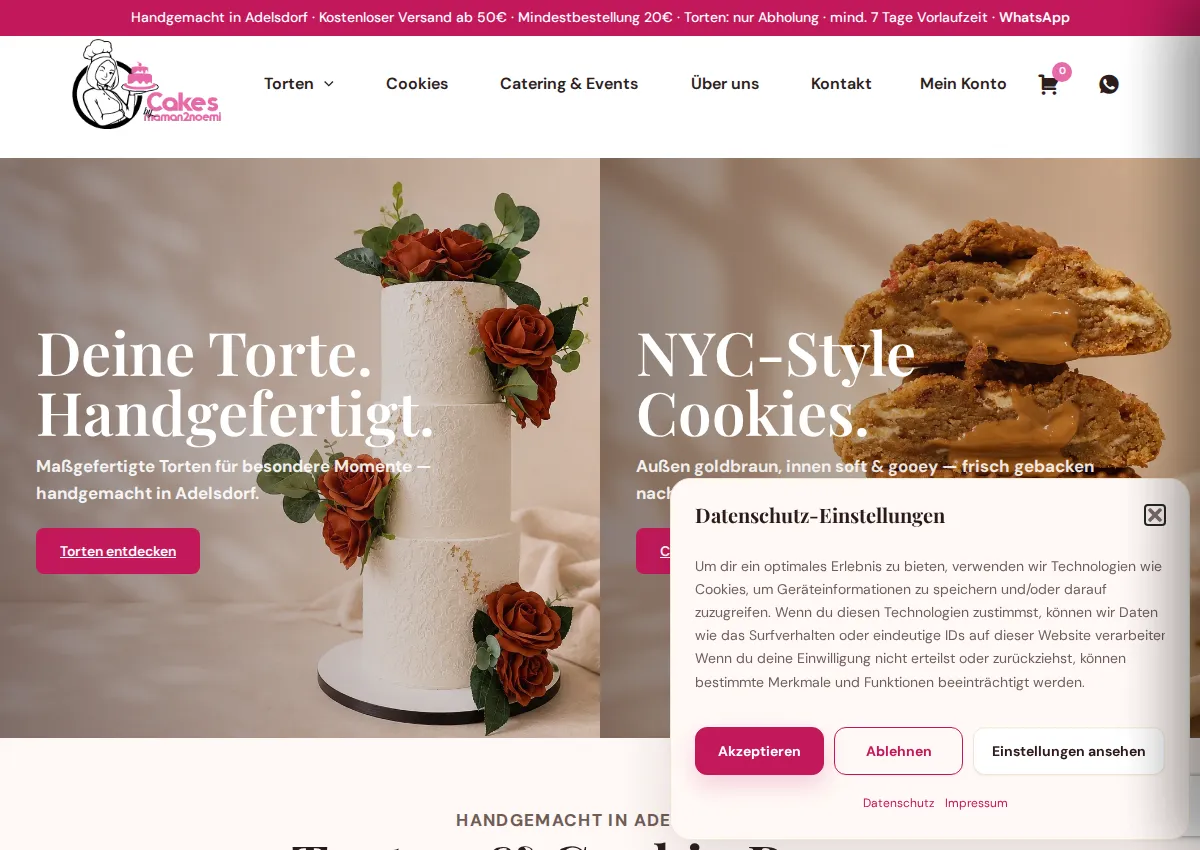 Store homepage