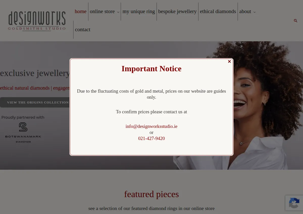 Store homepage