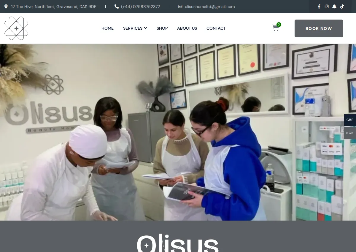 Store homepage