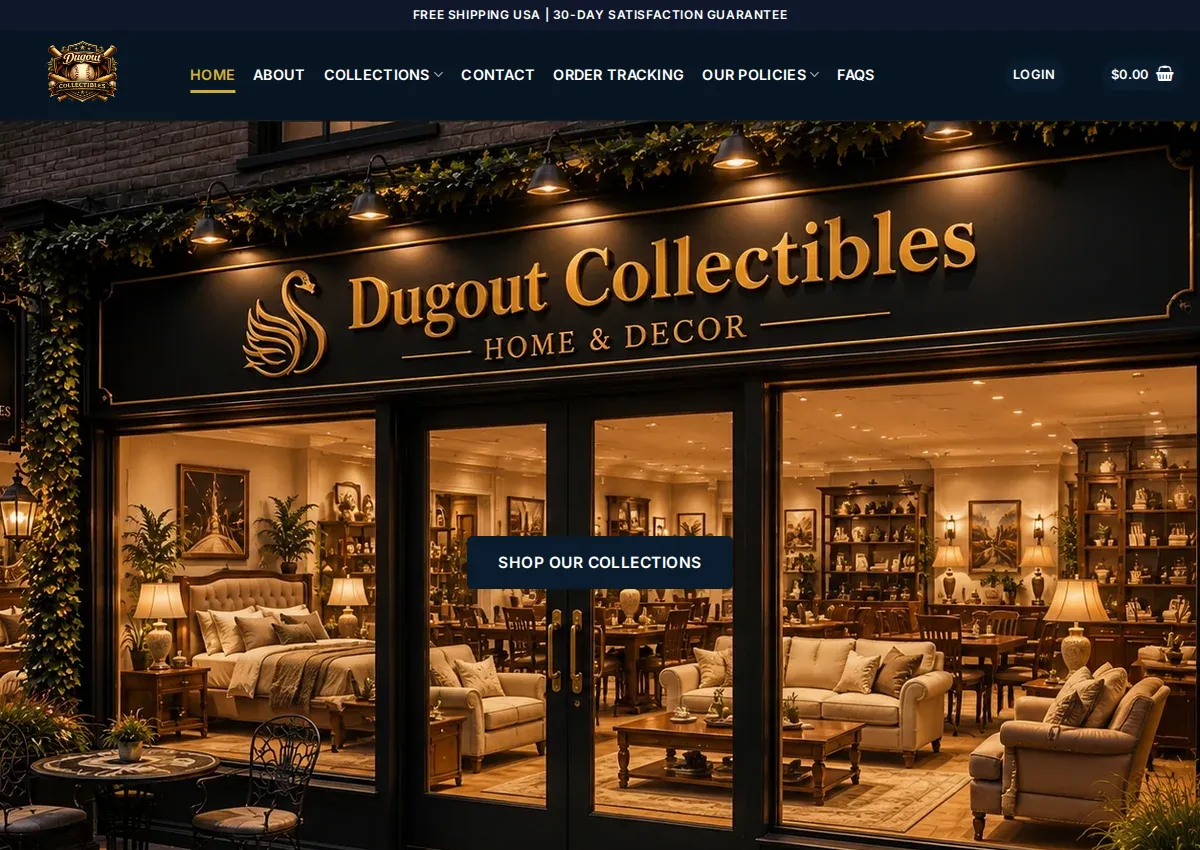 Store homepage