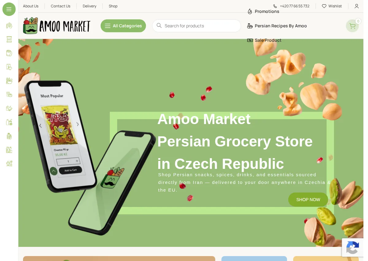 Store homepage