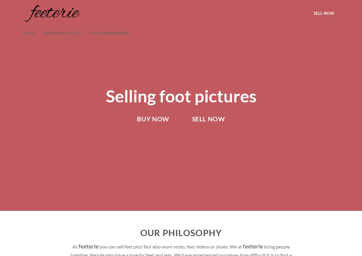 Store homepage
