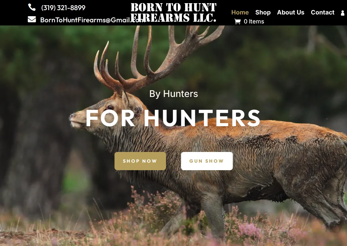 Store homepage
