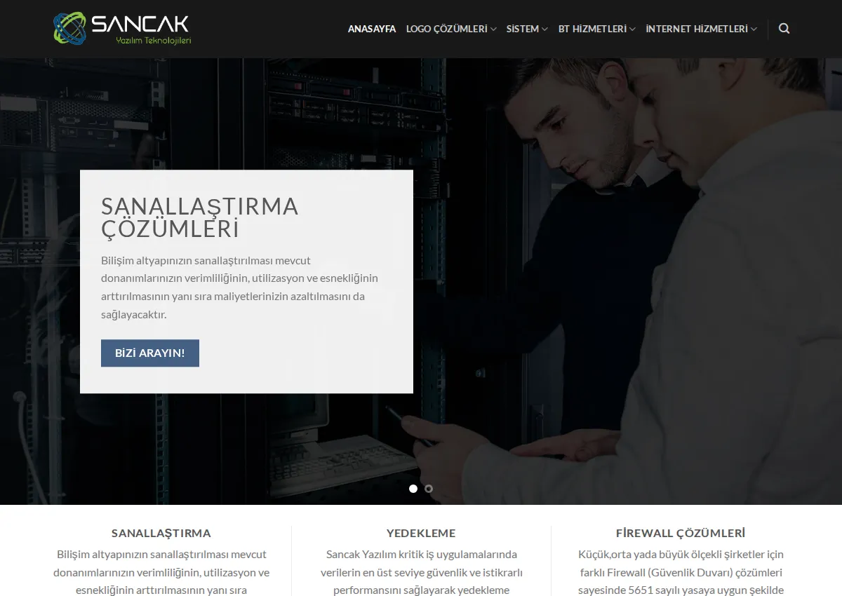 Store homepage