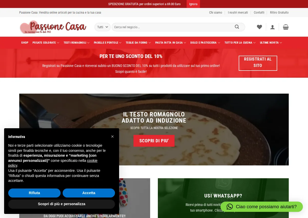 Store homepage