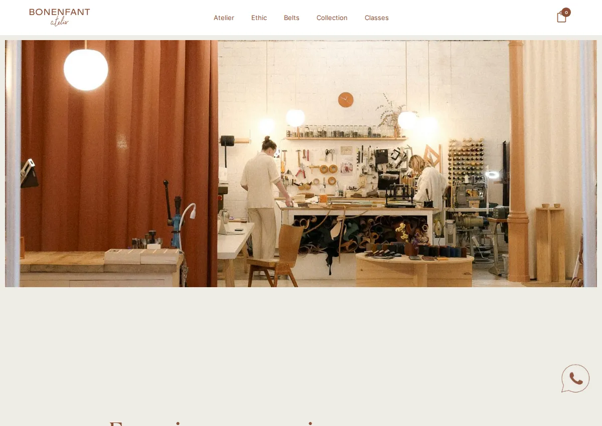 Store homepage