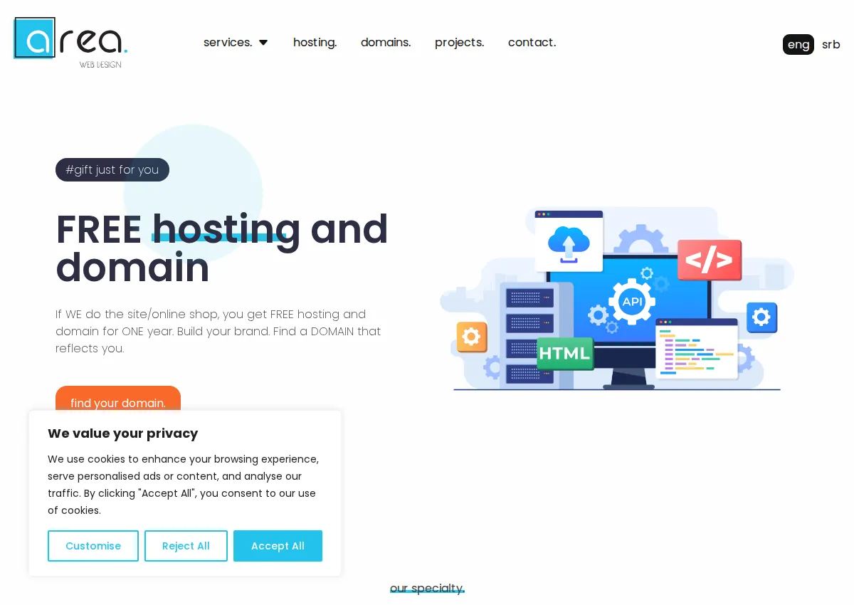 Store homepage