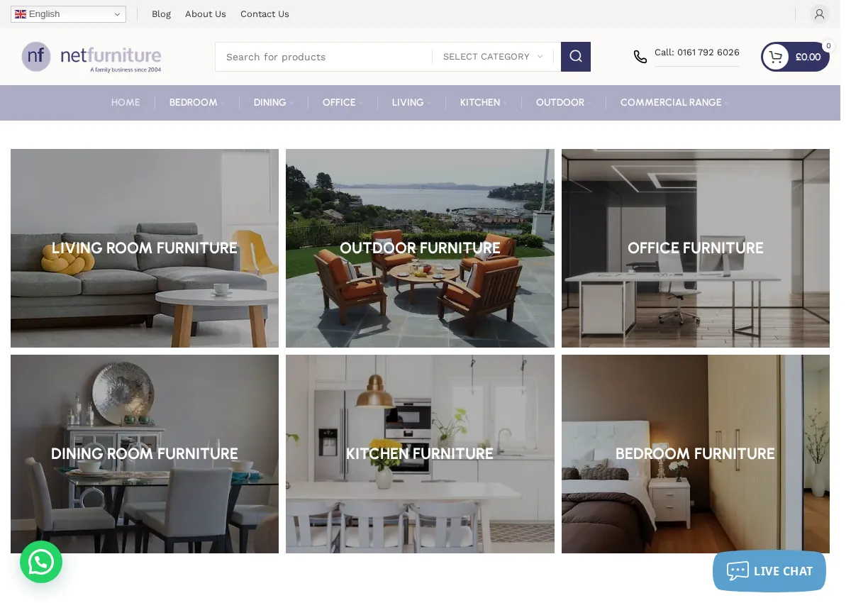Store homepage
