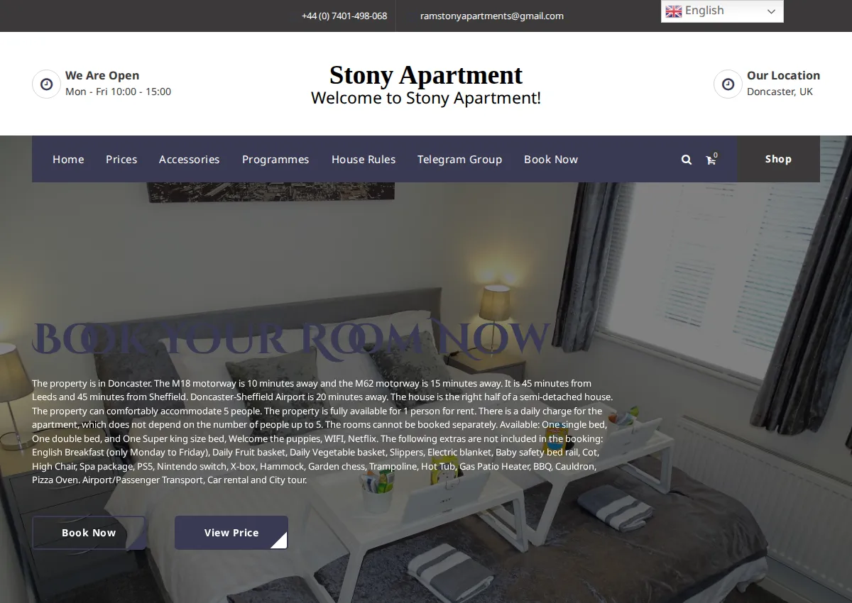 Store homepage