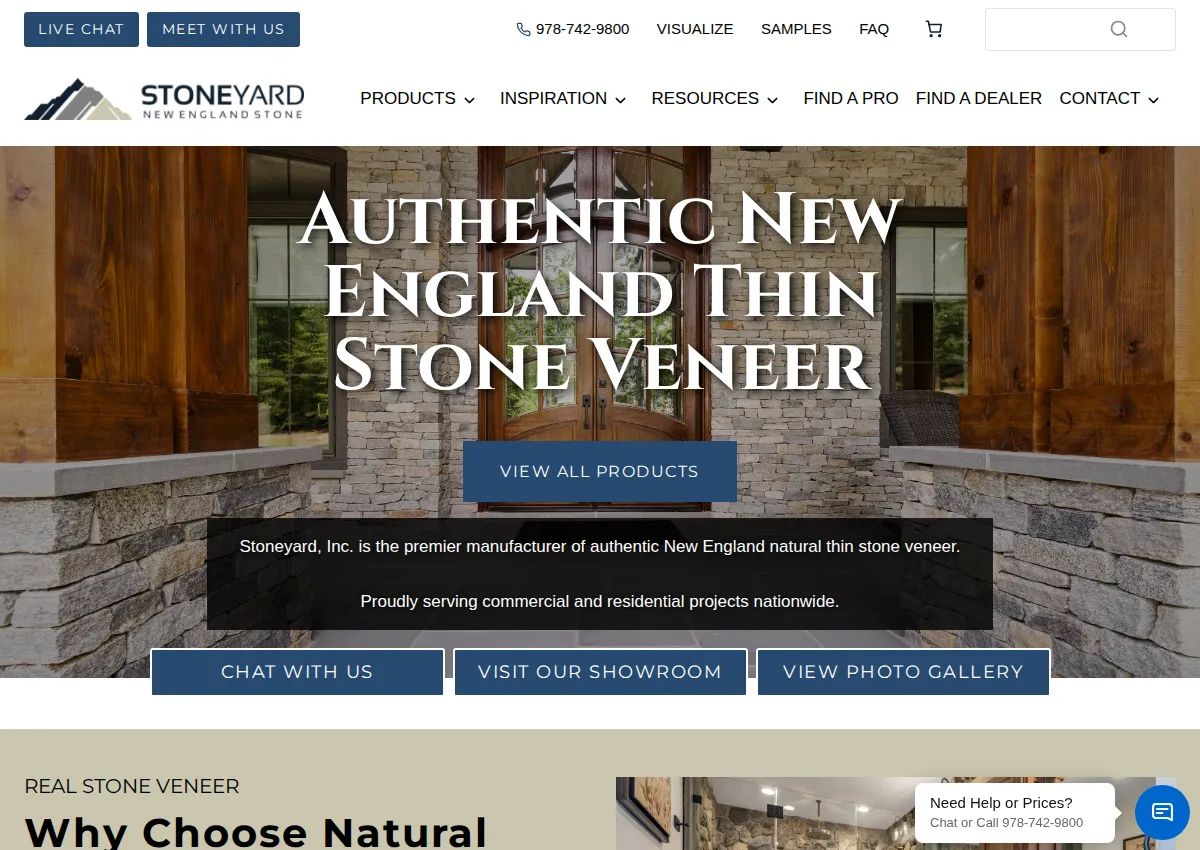Store homepage