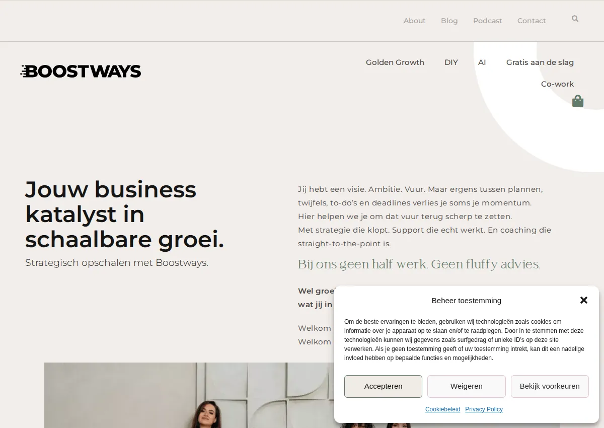 Store homepage