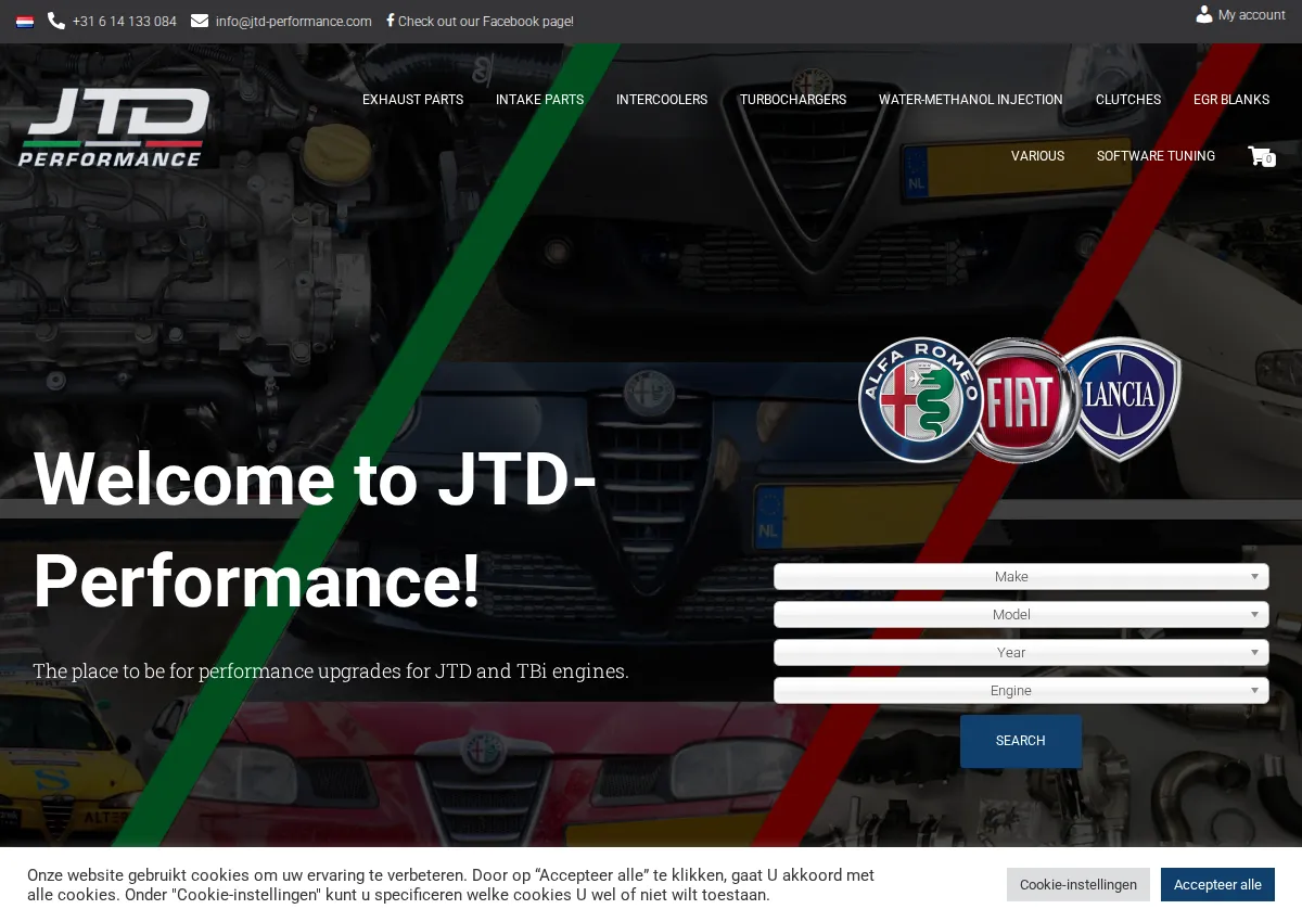 Store homepage