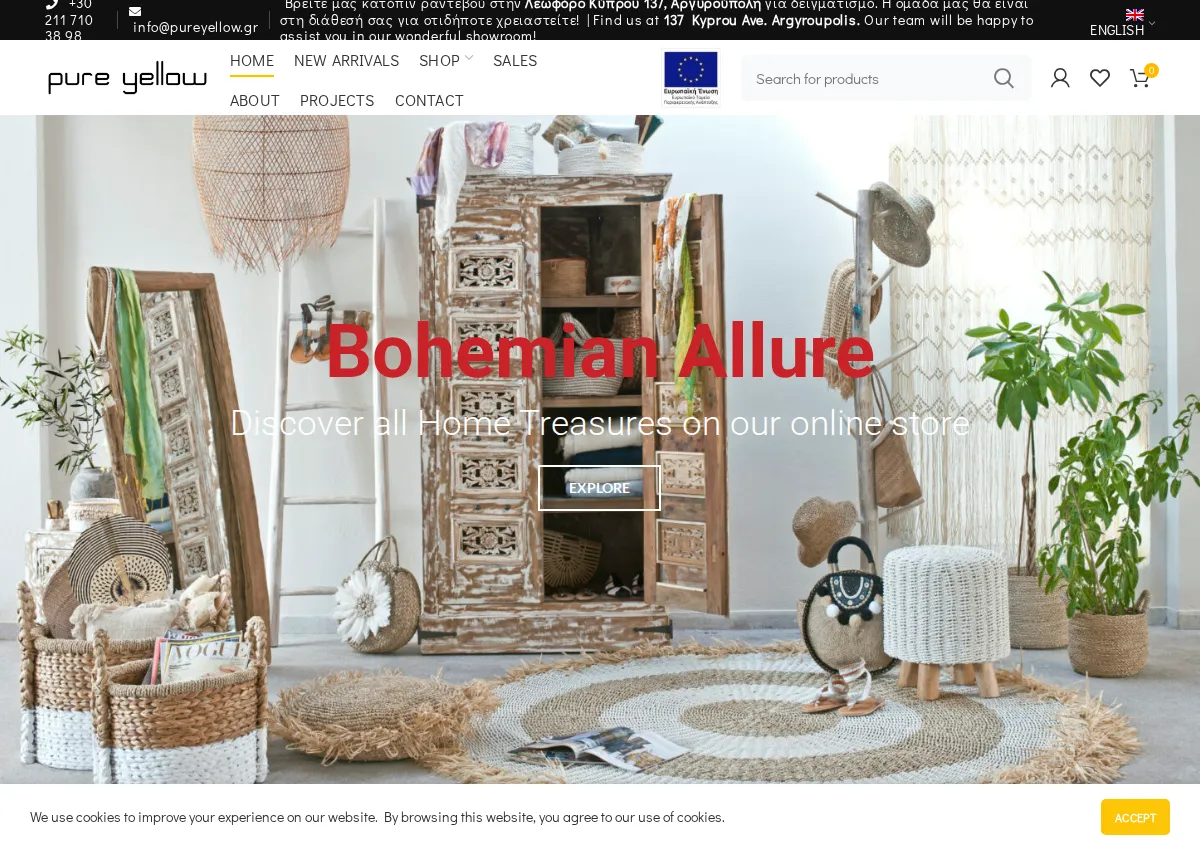 Store homepage