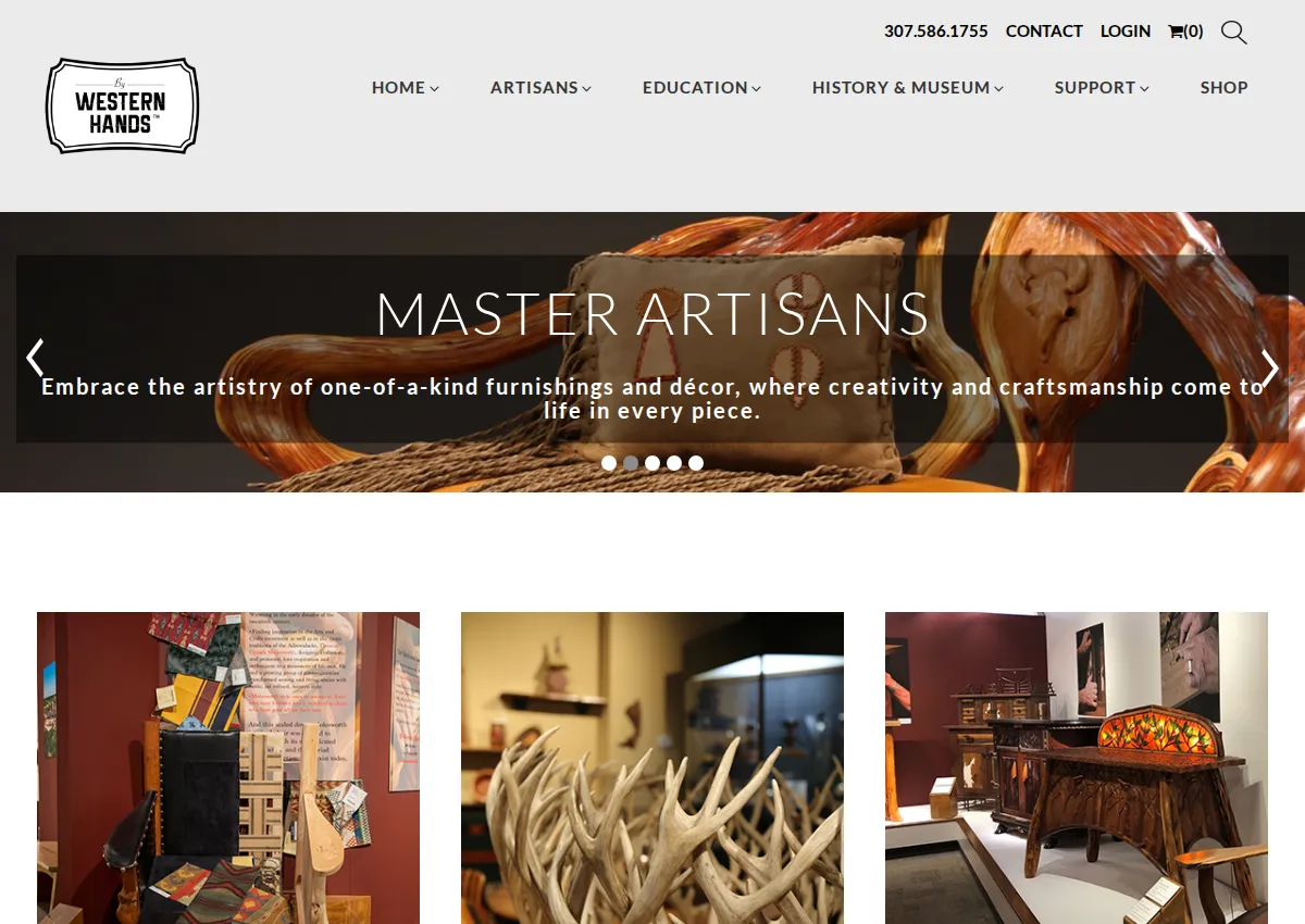 Store homepage